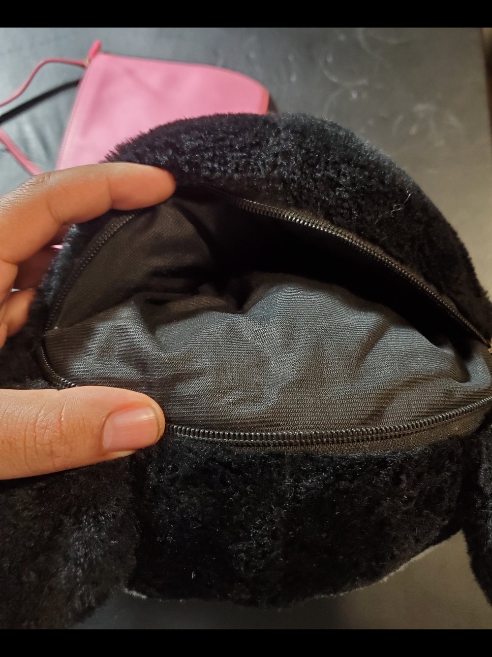 MCM Pink Monogram Leather Crossbody Pouch And Hello Kitty Kuromi Plush Backpack - Picture 4 of 5